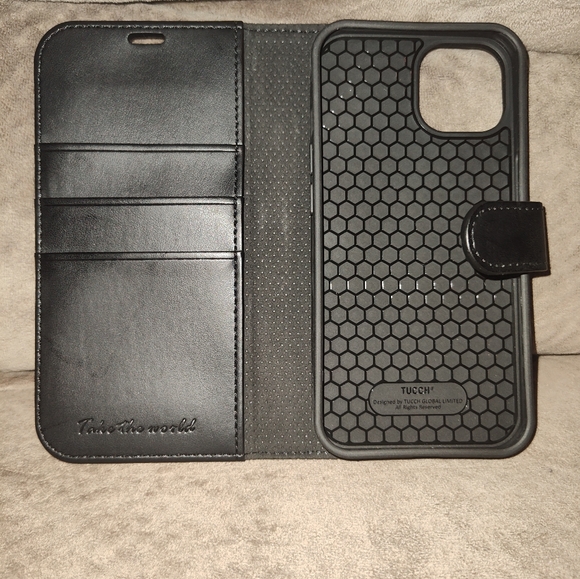 TUCCH Wallet RFID Blocking Credit Card Slot Case for iPhone 13 - Picture 3 of 10